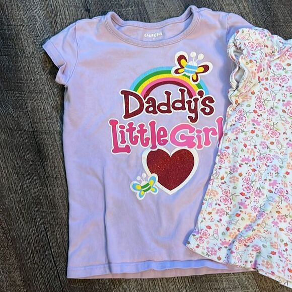 Girls 4 4t Spring Summer Shirt Top Lot Bundle Short Sleeves Tank - Picture 2 of 4